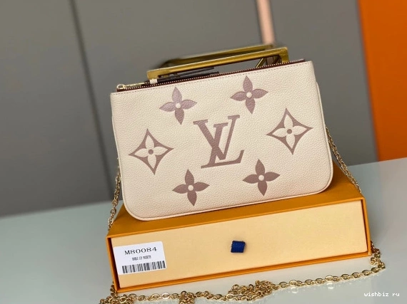 WIS DOUBLE ZIP VUITTON LOUIS POCHETTE 0107
